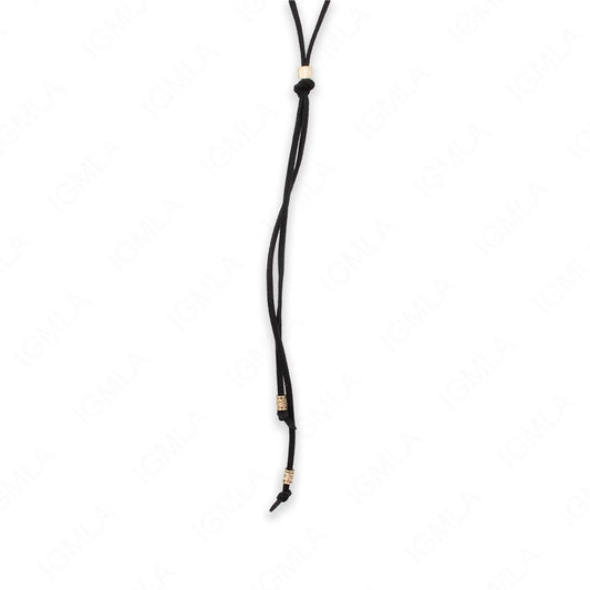 Zinc Alloy Black Cord Necklace Necklace