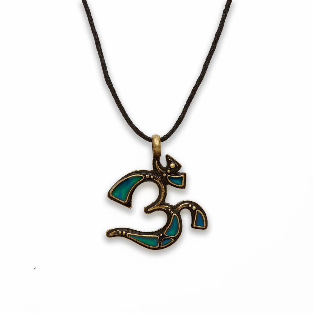 Zinc Alloy Antique Gold Mood Necklace