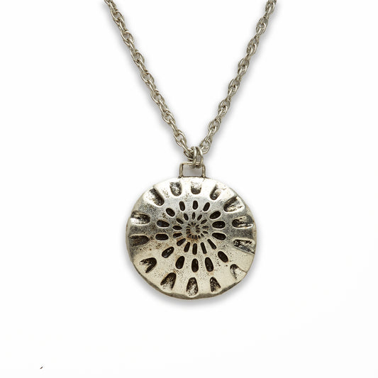 Zinc Alloy Rhodium Plated Coin Necklace