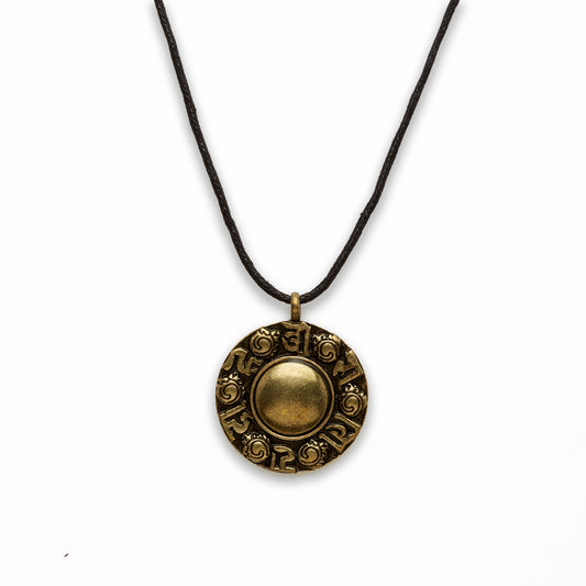 Zinc Alloy Gold Burnish Coin Necklace