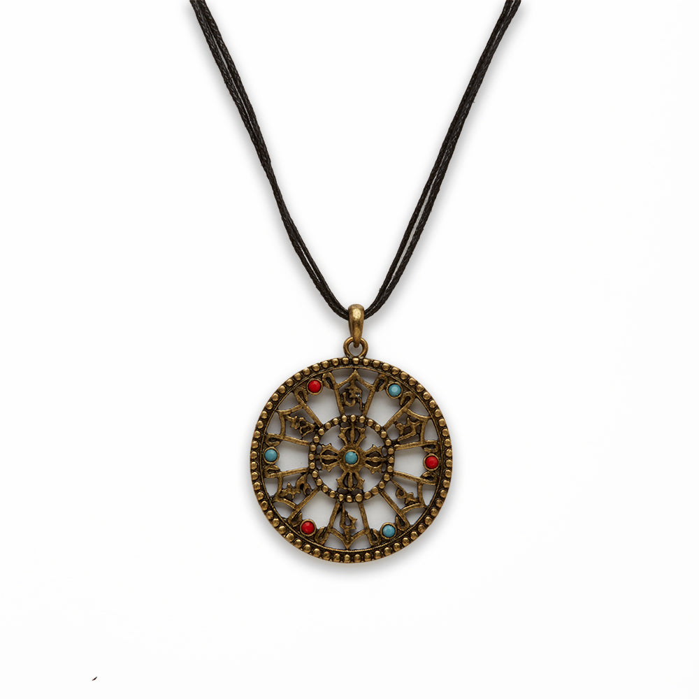 Zinc Alloy Gold Burnish Coin Necklace