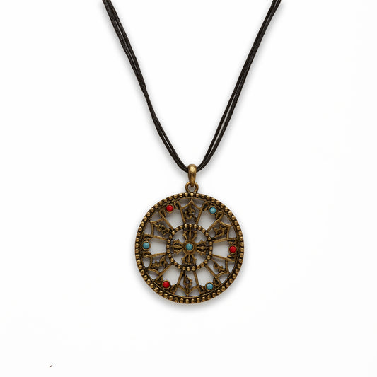 Zinc Alloy Gold Burnish Coin Necklace