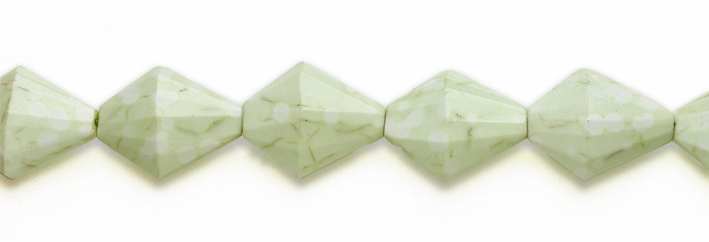 15-16 inch 24X30X12mm Lemon Chrysophrase Diamond Faceted Beads