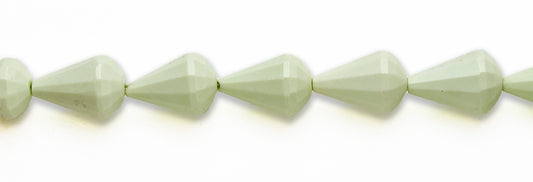 15-16 inch 17X25mm Lemon Chrysophrase Cone Faceted Beads