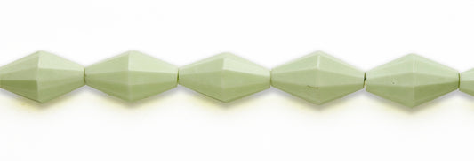 15-16 inch 15X25mm Lemon Chrysophrase Double Cone Faceted Beads
