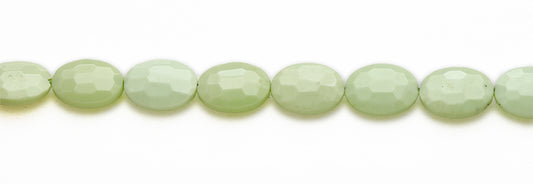 15-16 inch 13X18mm Lemon Chrysophrase Oval Faceted Beads