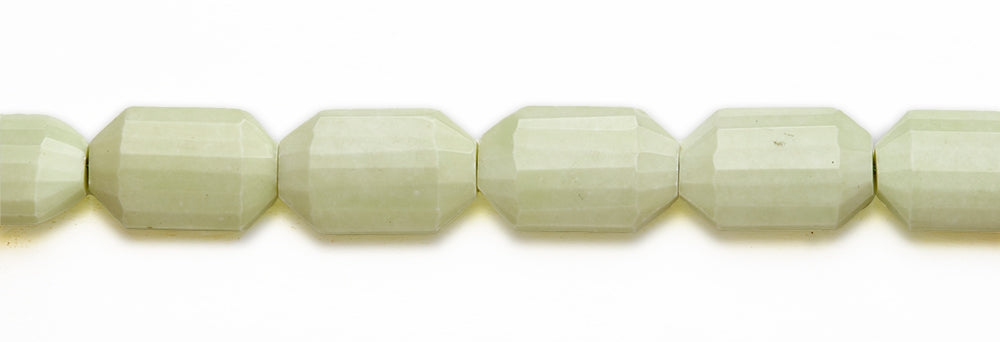 15-16 inch 18X28mm Lemon Chrysophrase Octagon Faceted Beads