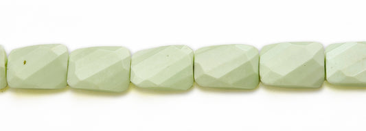 15-16 inch 18X25mm Lemon Chrysophrase Twist Rectangle Faceted Beads