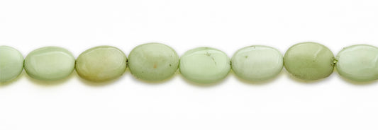 15-16 inch 13X18mm Lemon Chrysophrase Oval Plain Beads