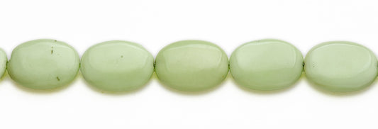 15-16 inch 18X25mm Lemon Chrysophrase Oval Plain Beads