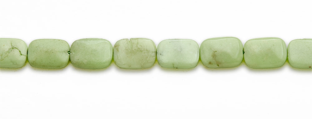 15-16 inch 12X16mm Lemon Chrysophrase Rectangle Plain Beads