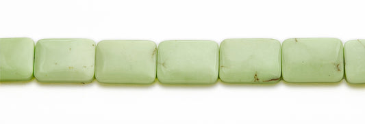 15-16 inch 10X25mm Lemon Chrysophrase Rectangle Plain Beads