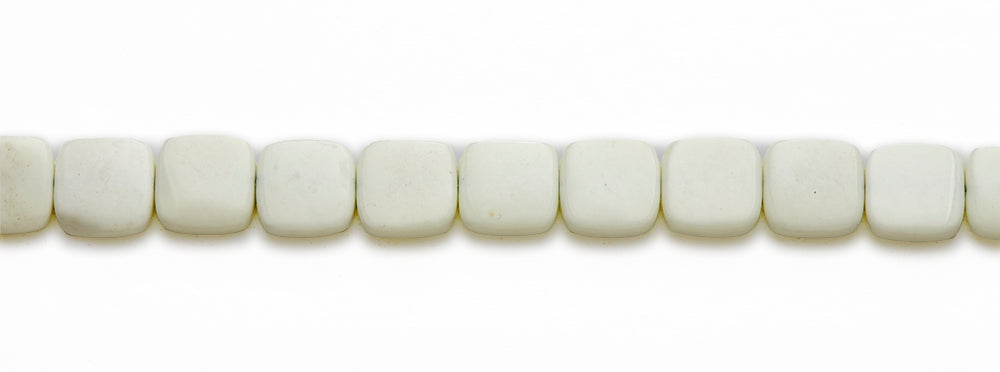 15-16 inch 12mm Lemon Chrysophrase Square Plain Beads