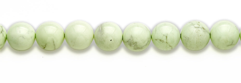 15-16 inch 20mm Lemon Chrysophrase Round Plain Beads