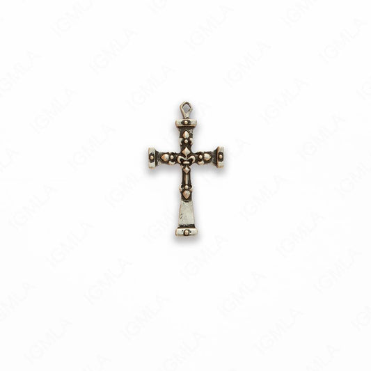 Zinc Alloy Silver Burnished Cross Pendants