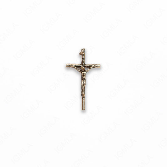Zinc Alloy Silver Burnished Cross Pendants