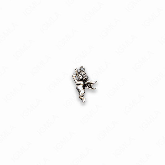 Zinc Alloy Antique Silver Angel Pendants
