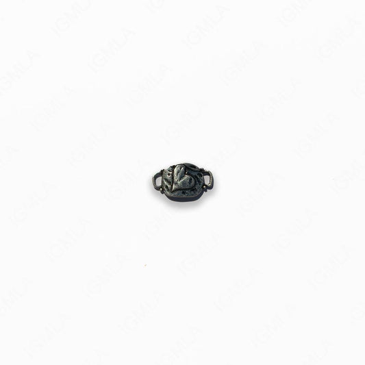 Zinc Alloy Heart Antique Silver Rectangle Connector