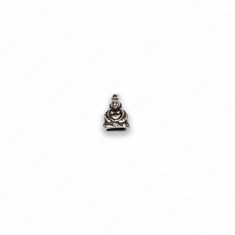 Small Zinc Alloy Antique Silver Buddha Charm