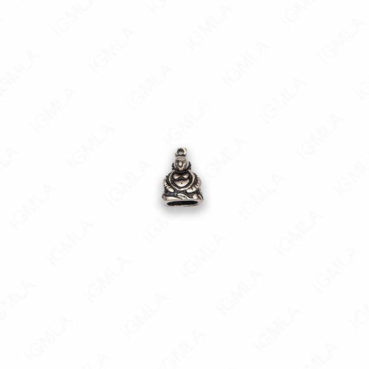 Small Zinc Alloy Antique Silver Buddha Charm