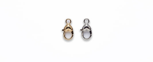 Zinc Alloy Rhodium, Gold Plated Heart Clasp