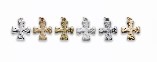 Zinc Alloy Matt Ant Gold, Ant Silver, Burnish Silver, Gold, Shinny Gold, Silver Cross Pendants