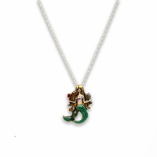 18 inch Zinc Alloy Multi Mermaid Necklace