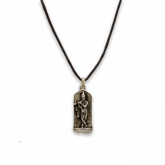 18 inch Zinc Alloy Burnish Silver Tone Necklace