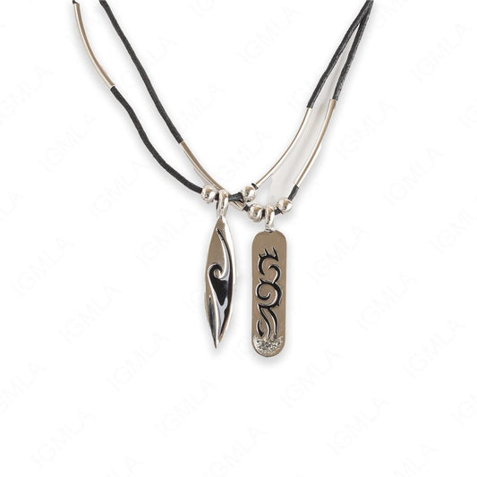 18 inch Zinc Alloy Silver Tone Assorted Necklace