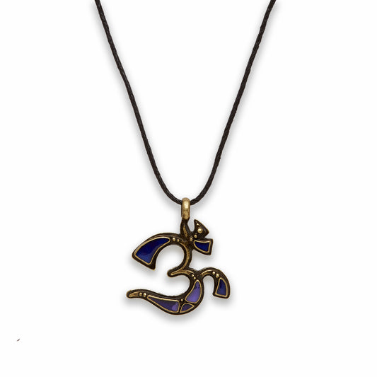 18 inch Zinc Alloy with Mood Stone Burnish Gold Tone Sign Necklace