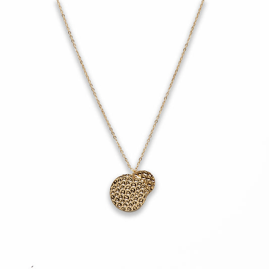 18 inch Zinc Alloy Gold Tone Coin Necklace