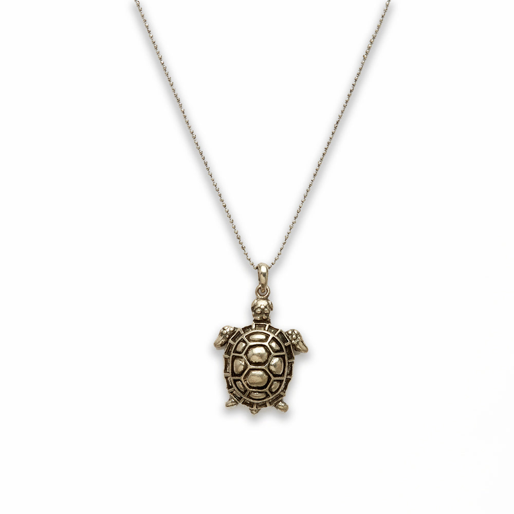 18 inch Zinc Alloy Nickel Turtle Necklace