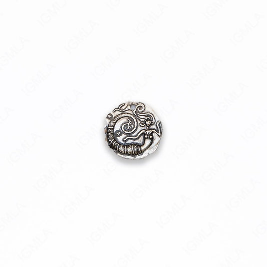 Zinc Alloy Mermaid Ant Silver Coin Pendants